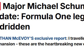 开运在线赛事平台-13年了！英媒：车王舒马赫不再长期卧床 目前能借助轮椅活动